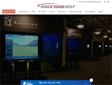 Tablet Screenshot of insideedgegolf.com